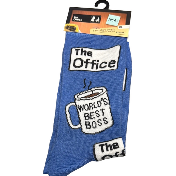 The Office Other - 3/$18 The Office World's Best Boss Casual Socks with Iconic TV Show Theme
